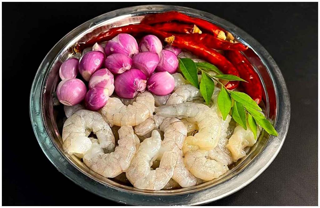 Fresh Prawns Chammanthi Recipe Malayalam