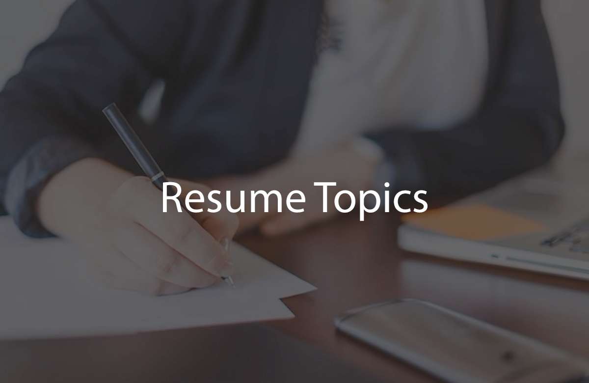 Resume Topics (2)